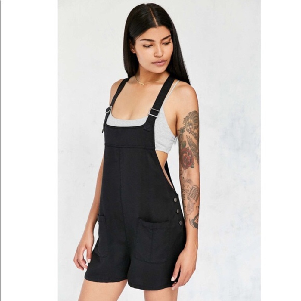 Urban Outfitters Black Overalls